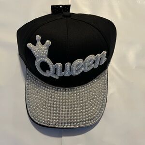 Black and Silver Queen Cap